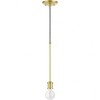 Livex Lighting Lansdale 1 - Light Pendant in  Satin Brass - 3 of 3
