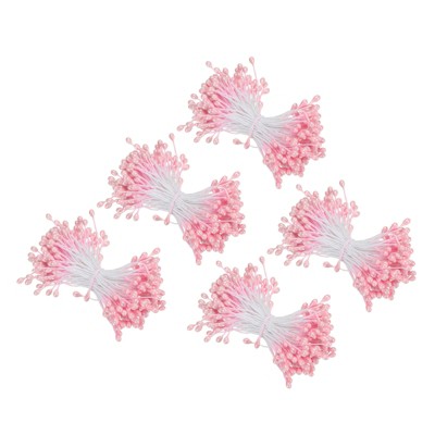 Unique Bargains Handmade Flexible Durable Artificial Flower Stamen 3mm 750 Pcs
