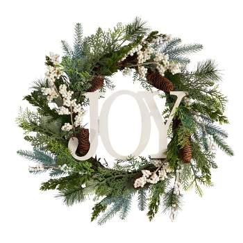 Northlight Red, Green, and Silver Jingle Bell Christmas Wreath, 9-Inch,  Unlit