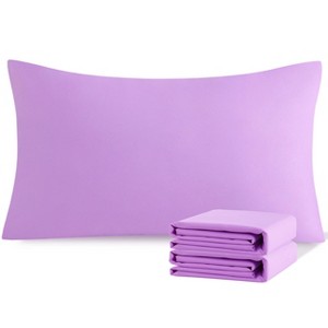 Brushed Microfiber Pillowcases, Super Soft Pillowcases with Envelope Closure - NTBAY - 1 of 4