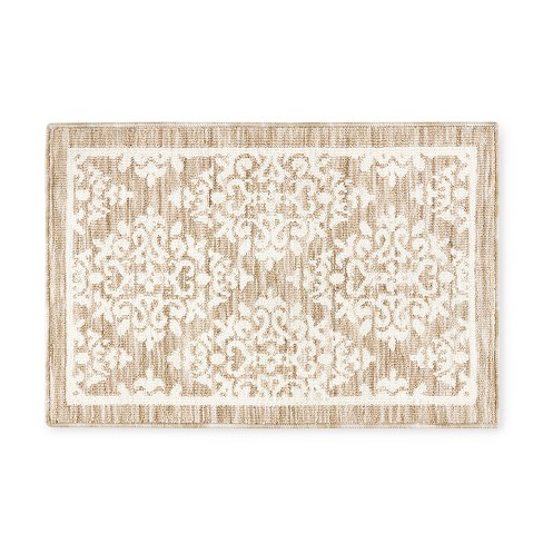 TOWN & COUNTRY EVERYDAY Walker Damask Medallion Everwash Washable Kitchen Mat - image 1 of 4