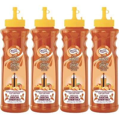 Master of Mixes Cocktail Essentials Mango Syrup - 375ml Bottle (12.7 Fl Oz) - Mixer Perfect for Bartenders and Mixologists