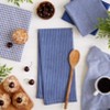 Design Imports  Assorted Everyday Basic Dishtowel Set 5 Piece, Blue, 20X30" - 3 of 4