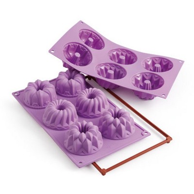 Silikomart Fancy and Function Fantasy Purple Silicone Multi Cake Pan