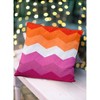 16"x16" Pride Flag Chevron Square Throw Pillow Orange/Pink - e by design - 4 of 4