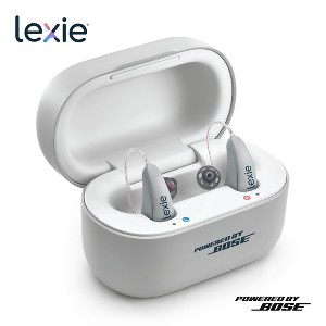 Lexie B2 Plus OTC Hearing Aids Powered by Bose - Rechargeable, Streaming, Self-fitting OTC Hearing Aids for Adults and Seniors (Light Gray) - 1 of 4