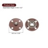 Unique Bargains Alloy Invisible Durable High Hardness Buckle Fasteners Press Studs Buttons 5 Pcs - 2 of 4