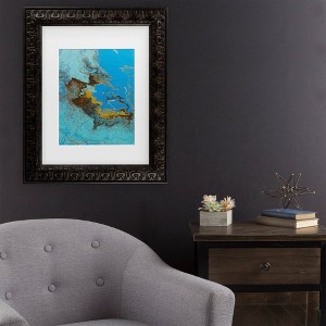 Trademark Fine Art Oliver Nolan Caribbean Blue I Matted Framed Art - 1 of 4