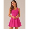 INSPIRE CHIC Women's Sleeveless Sweetheart Neck Fit and Flared A Line Cocktail Dress - 2 of 4