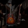 Best Beginner Acoustic Guitar for Adults Vintage 6-String Sunburst Guitar Colored Finish, Rosewood Fingerboard, Right-Handed-Cuddlewood - 4 of 4