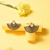 SOHI Women's Fan Drop Earrings - 2 of 3