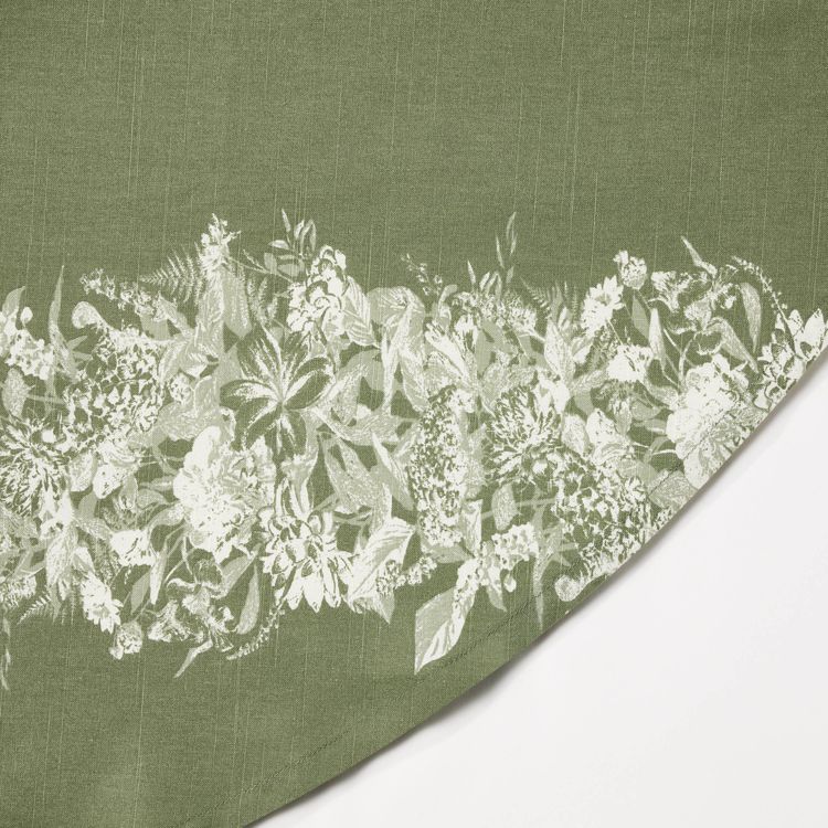 70&#34; Round Floral Tablecloth - Threshold&#8482; designed with Studio McGee: Modern Cotton Botanical, Machine Washable, 3 of 3