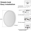 TALOYA 15.8 in. 24 Watt White LED Flush Mount Ceiling Light,dimmable 5 Color Light - 3 of 4