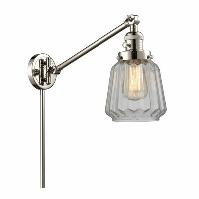 Chatham - 1 Light Swing Arm Wall Sconce In Art Deco Style-25 Inches Tall and 8 Inches Wide