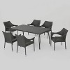 Colt 7pc Wicker Dining Set - Gray - Christopher Knight Home - image 2 of 4