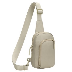 Unique Bargains Waterproof Lightweight Breathable Durable Hiking Daypacks Chest Bag Khaki - 1 of 4