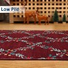 Christmas Runner Rug 2x6 Washable Christmas Kitchen Rugs Modern Geometric Area,Red - 3 of 4