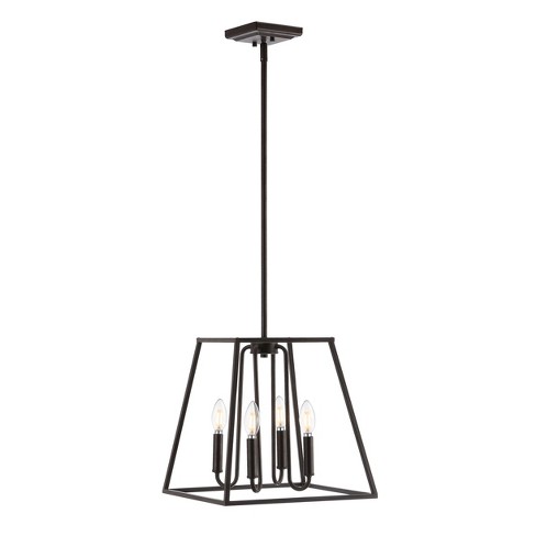 Porten 4 Light Pendant - Oil Rubbed Bronze (Black) - Safavieh. - image 1 of 4