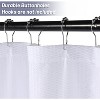 TackView Embossed Pattern Shower Curtain, Microfiber Fabric Shower Liner Waterproof Polyester Fabric - 4 of 4