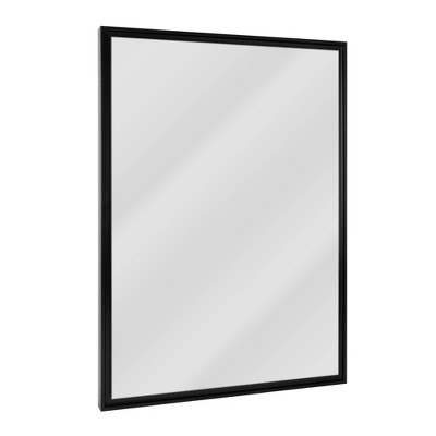 26" x 38" Studio Float Wall Mirror Black - Head West