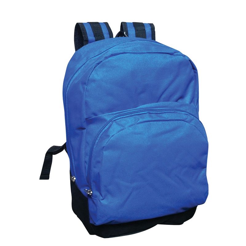 School Smart 1-Pocket Backpack, Polyester, Blue, 1 of 3