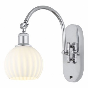 White Venetian - 1 Light Arm Swivels Side to Side Wall Sconce In Modern Style-11.5 Inches Tall and 6 Inches Wide - 1 of 1