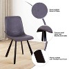 Hybition Suburban Sophistication Modern Leather Dining Chair with Metal Legs - 4 of 4