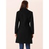 Seta T Women's Single-Breasted Notched Lapel Winter Peacoat - 4 of 4