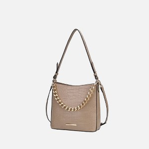 MKF Collection Bizzy Faux Crocodile-Embossed Vegan Leather Women’s Shoulder Bag by Mia K - 1 of 4