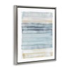 Stupell Industries Tranquil Blue Beige Stripes Pattern Casual Painting Floating Frame Canvas Art, Gray, 17" x 21" - 2 of 4