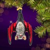 Morawski 6.25 In Big Black & Red Bat Halloween Flying Creature Tree Ornaments - 2 of 4