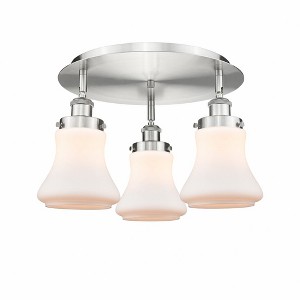 Bellmont - 3 Light Flush Mount In Art Deco Style-9.75 Inches Tall and 17.75 Inches Wide - 1 of 1