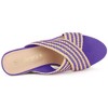 Allegra K Women's Espadrilles Wedges Slide Wedge Sandals - 4 of 4