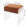 YIYIBYUS Modern Minimalist Acrylic Stool Chair, Makeup Stool Chair with Cushion, Modern Multifunctional Vanity Stool - 4 of 4