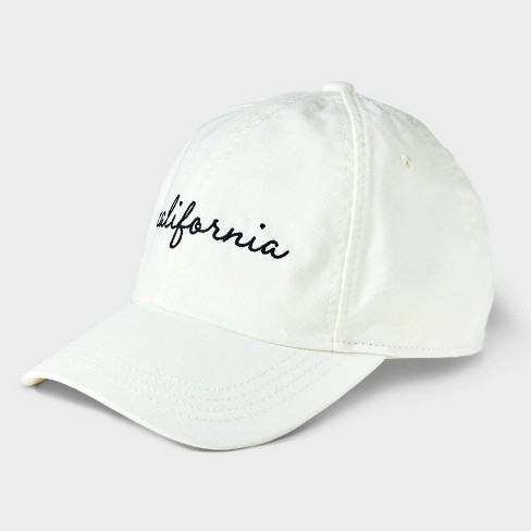 Girls white 2024 baseball cap