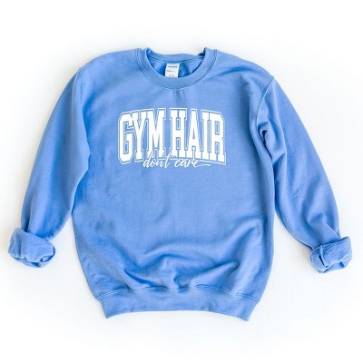 Simply Sage Market Women's Graphic Sweatshirt Gym Hair Varsity
