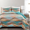 Hailey Watercolor Wave Quilt Set - Lush Décor - 2 of 4