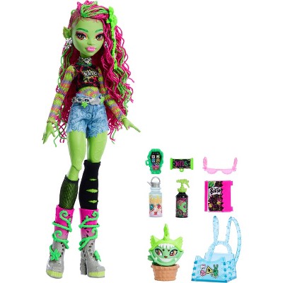 Monster High Venus Mcflytrap Fashion Doll With Pet Chewlian And