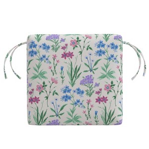 Skyline Furniture 18"x18" Outdoor Chair Cushion Botanical Multi: Water-Resistant, Zippered, Patio Decor - 1 of 4