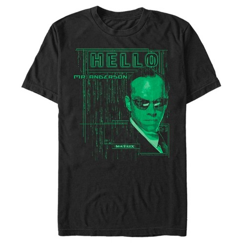 Men's The Matrix Hello Mr. Anderson T-Shirt - Black - 2X Large