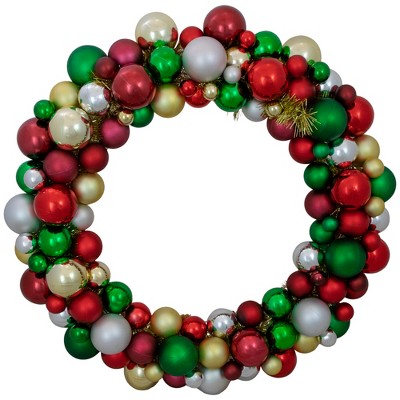 Northlight Traditional Colors 2-finish Shatterproof Ball Christmas ...