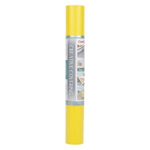 Con-Tact® Brand Creative Covering™ Adhesive Covering, Yellow, 18" x 50 ft - 1 of 3