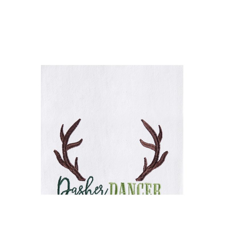 C&F Home Christmas Themed Reindeer Names Cotton Flour Sack Kitchen Dish Towel Decor Decoration 27L x 18W in., 2 of 5