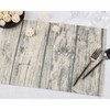 Saro Lifestyle Cloth Placemats With Printed Wood Design (Set of 4), 14"x20", Beige - 4 of 4