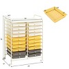 Tangkula 20-Drawers Rolling Storage Cart with Organizer Top - 2 of 4