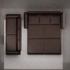 GDFStudio Mary Multi-Functional 93.7" Faux Leather Convertible King Size Sofa Bed with Nailhead Trim - 2 of 4
