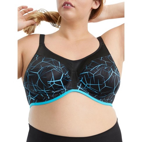Elomi Women's Energise High Impact Underwire Sports Bra - El8042 36gg Blue  Lightning : Target
