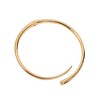 SOHI Women's California Gold The Stroke Torque Necklace - 2 of 4