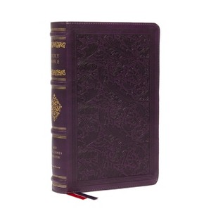 NKJV Large Print Reference Bible, Purple Leathersoft, Red Letter, Comfort Print (Sovereign Collection) - by  Thomas Nelson (Leather Bound) - 1 of 1