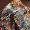 Anna-Kaci Women's Ornate Paisley Medallion Print Square Scarf with Soft Lightweight Fabric and Decorative Border Detail 26.7x26.7in - 3 of 4